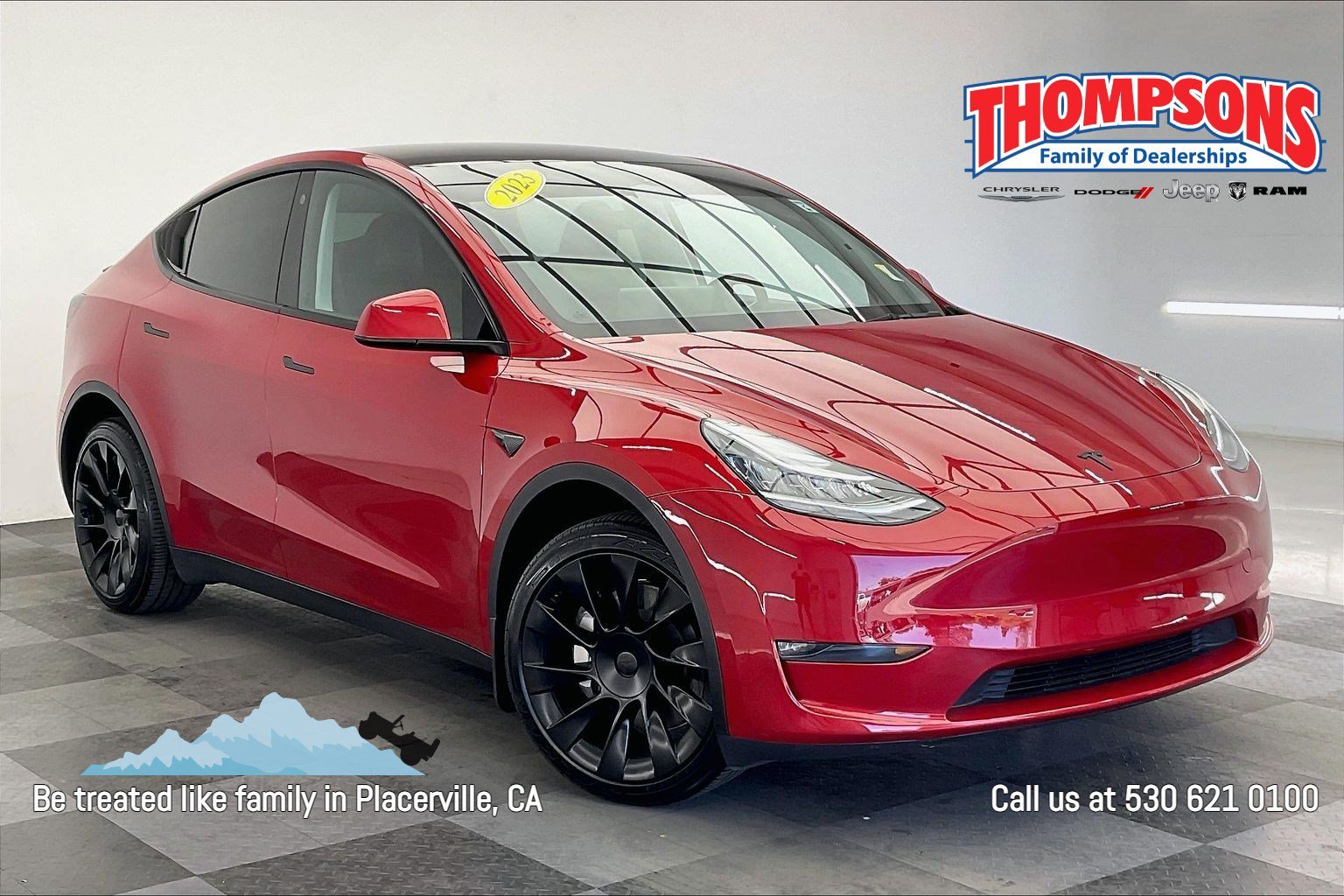 Used 2023 Red Multi-Coat Tesla Long Range image 1