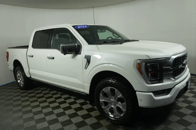 Certified Used 2023 White Metallic Ford Platinum image 2