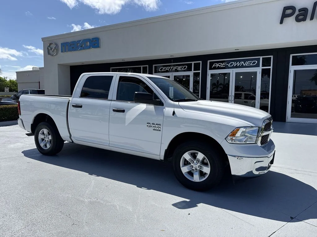 Used 2022 Bright White Clearcoat Ram SLT image 6