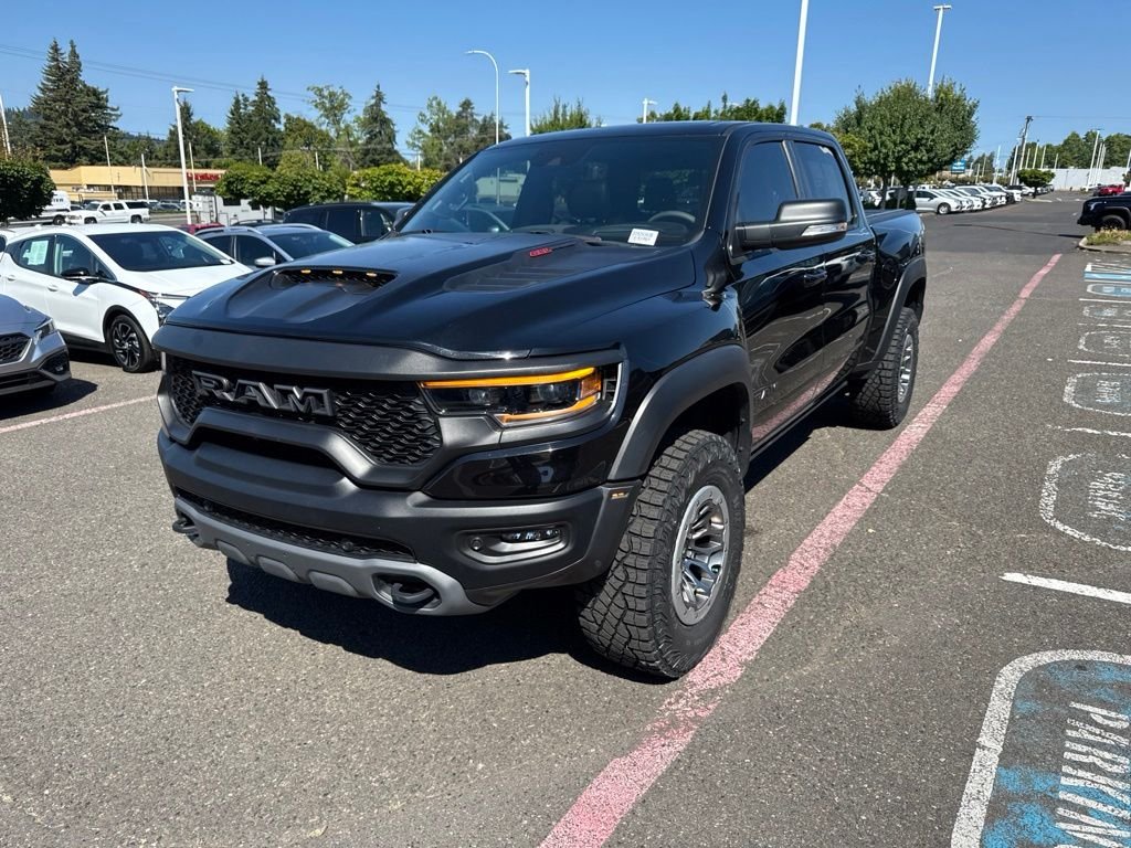 Used 2022 Diamond Black Crystal Pearlcoat Ram TRX image 3