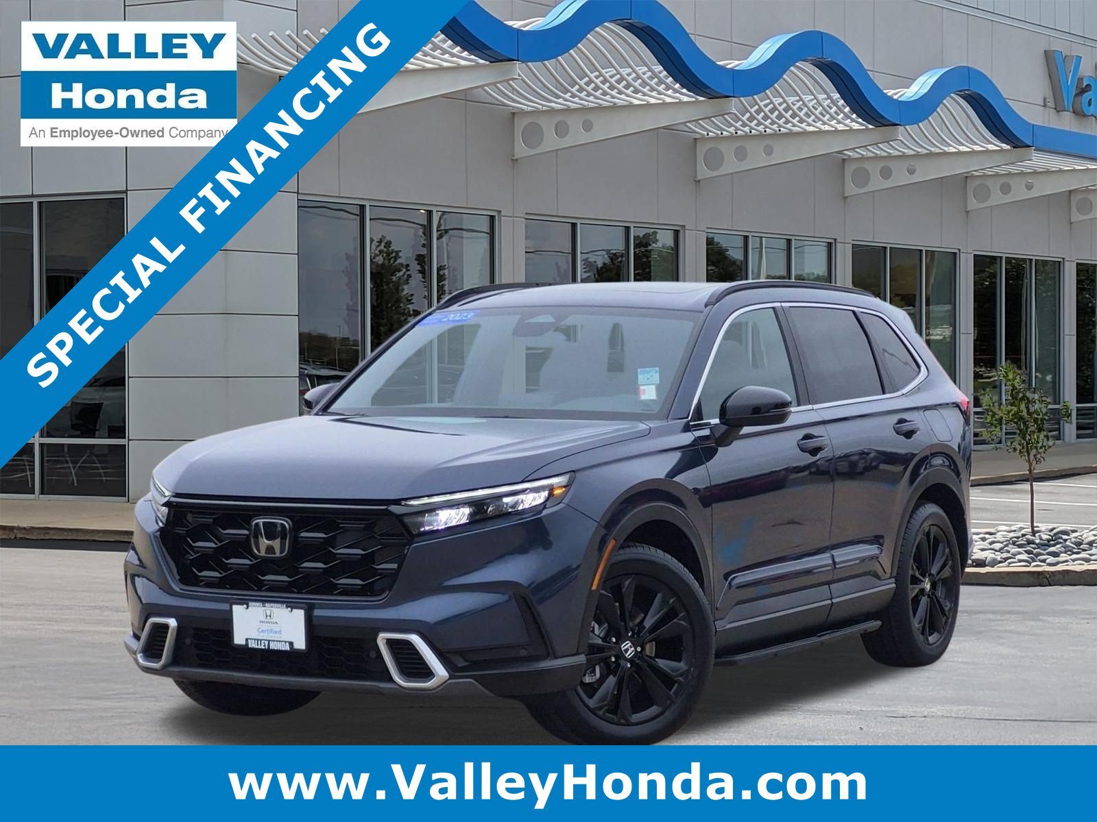 Certified Used 2023 Canyon River Blue Metallic Honda Sport Touring AWD image 1