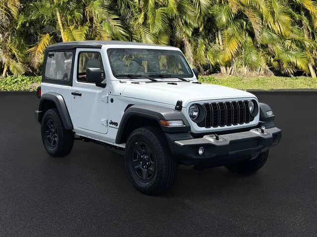 New 2026 Bright White Clear-Coat Exterior Paint Jeep Sport image 2