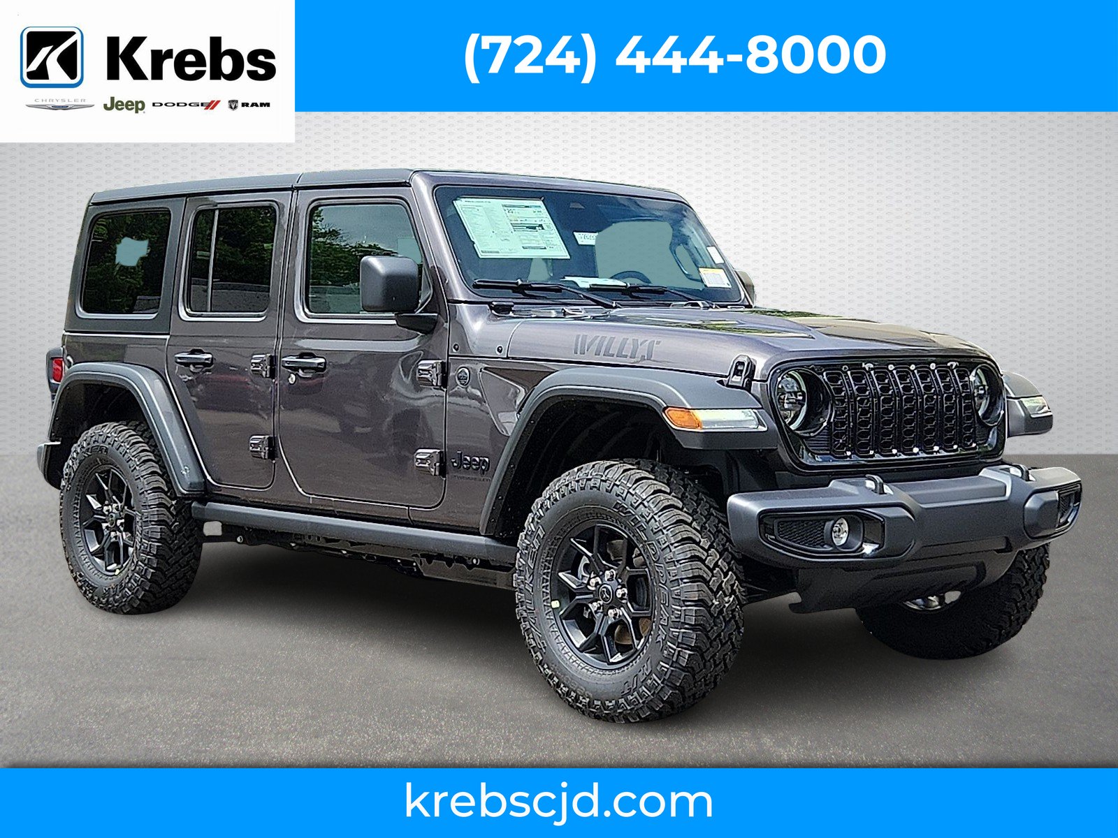 New 2026 Granite Crystal Metallic Clear-Coat Exterior Paint Jeep Willys image 1