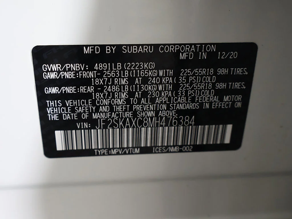 Used 2021 White Subaru Touring image 64