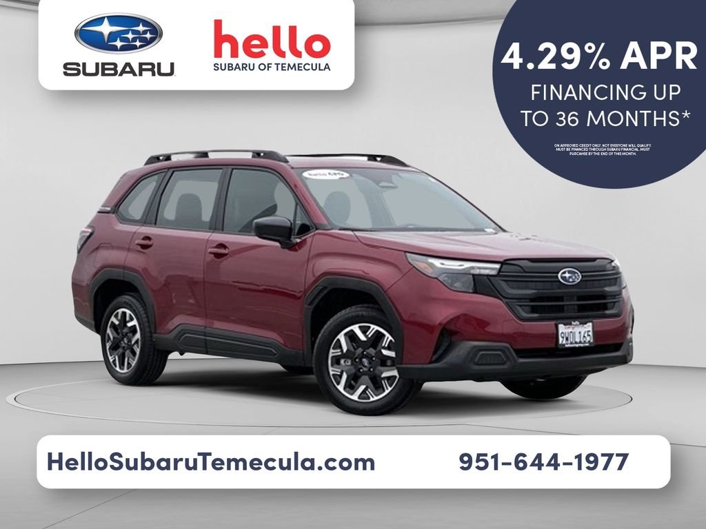 Certified Used 2026 Crimson Red Pearl Subaru Base image 1