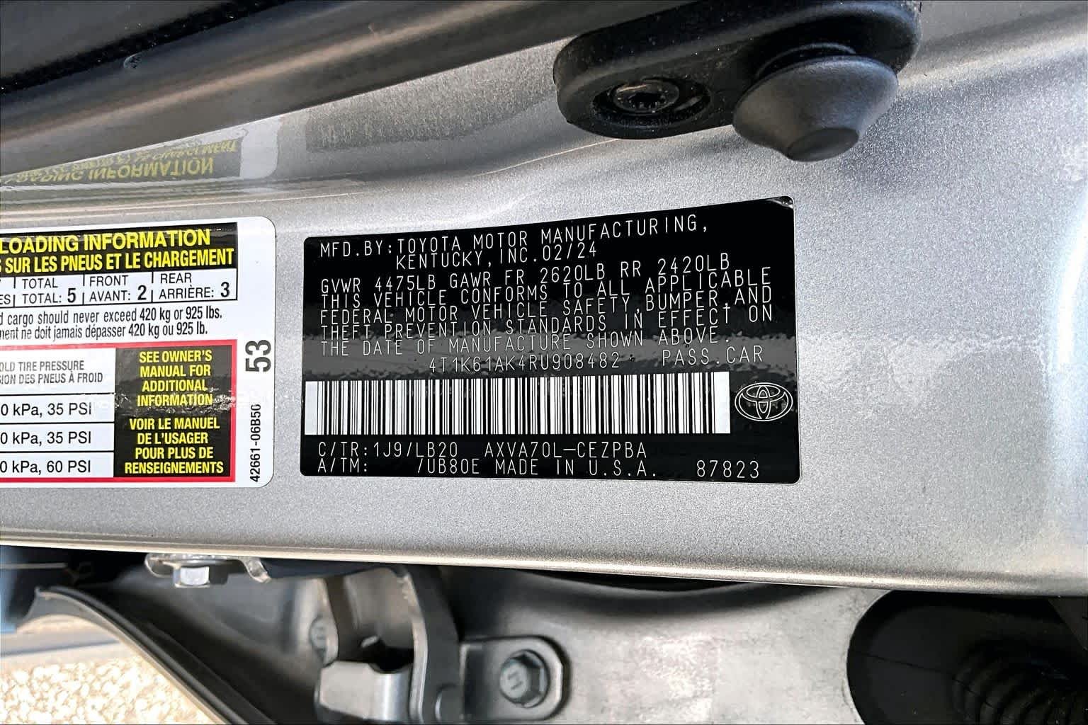 Used 2024 Celestial Silver Metallic Toyota XSE image 34
