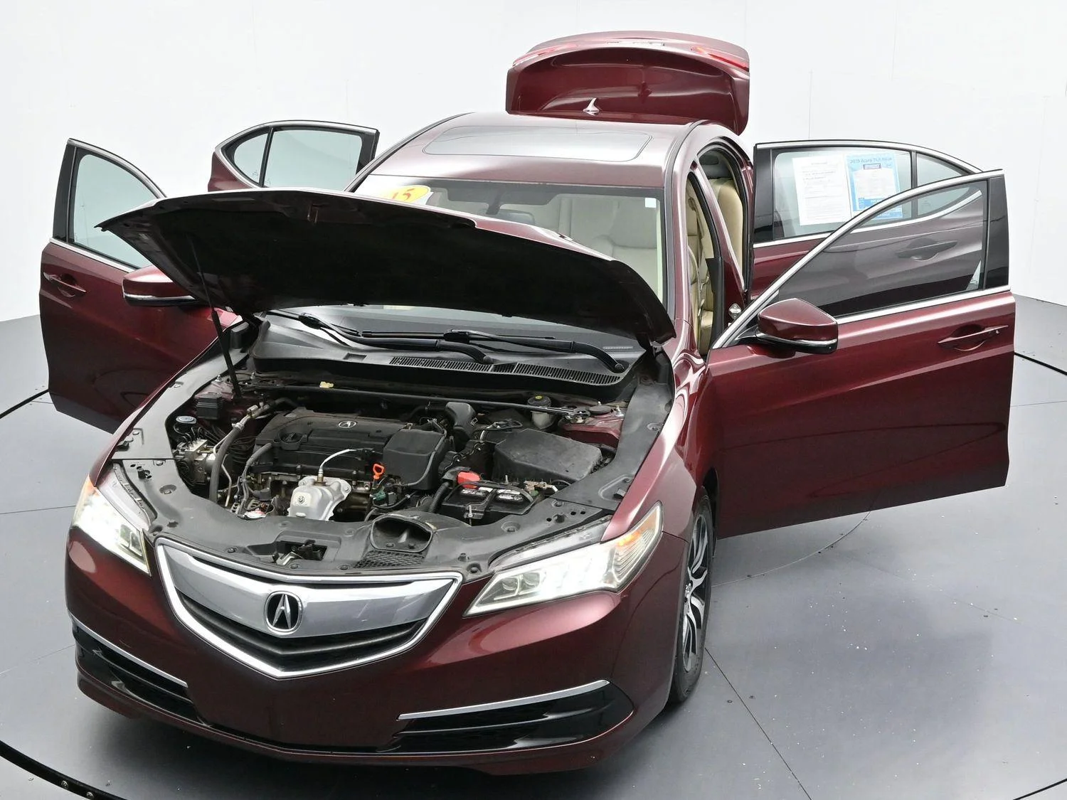 Used 2015 Basque Red Pearl II Acura Base image 44