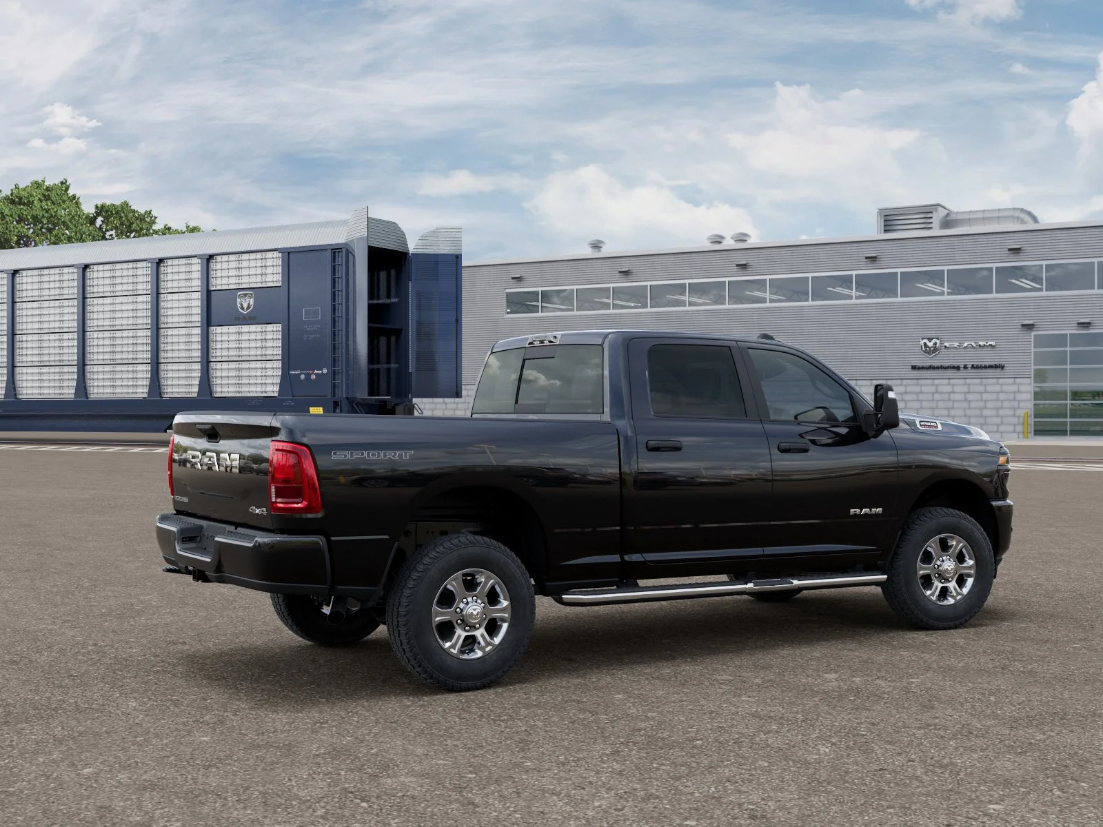 New 2026 Diamond Black Crystal Pearl-Coat Exterior Paint RAM BIG HORN image 2