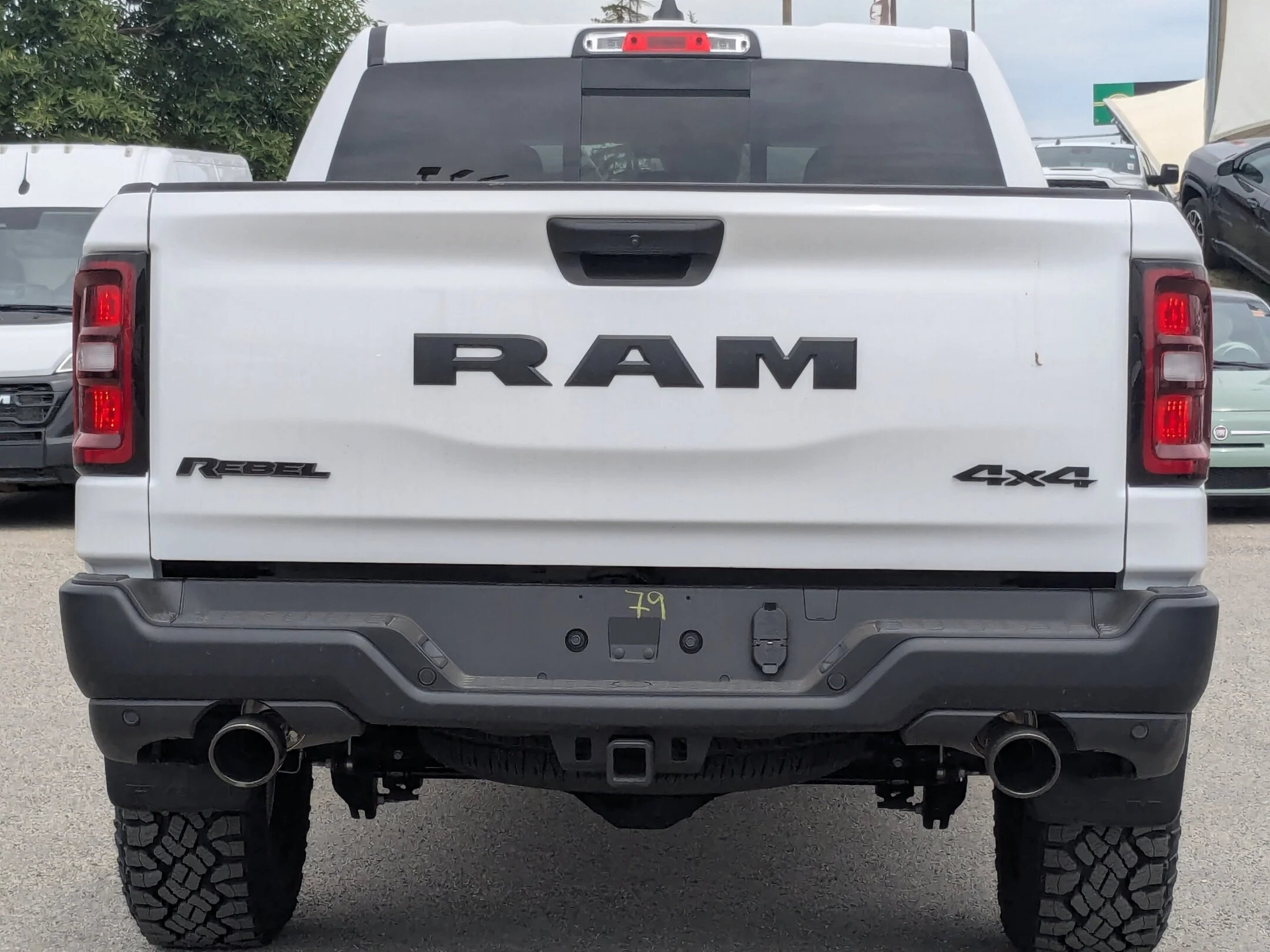 New 2026 White RAM Rebel - - Steel Sport Hood - Skid Plates - Rear Wheelhouse Liners - Trailer Sway Control & More! image 7