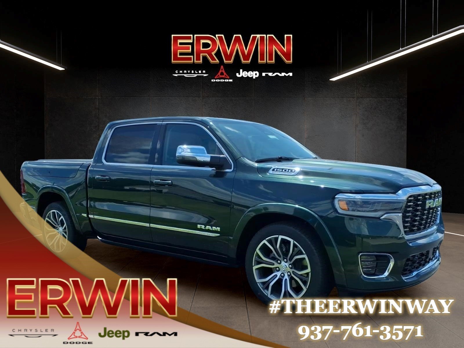 New 2026 Serrano-Green Metallic Exterior Paint RAM Tungsten image 1