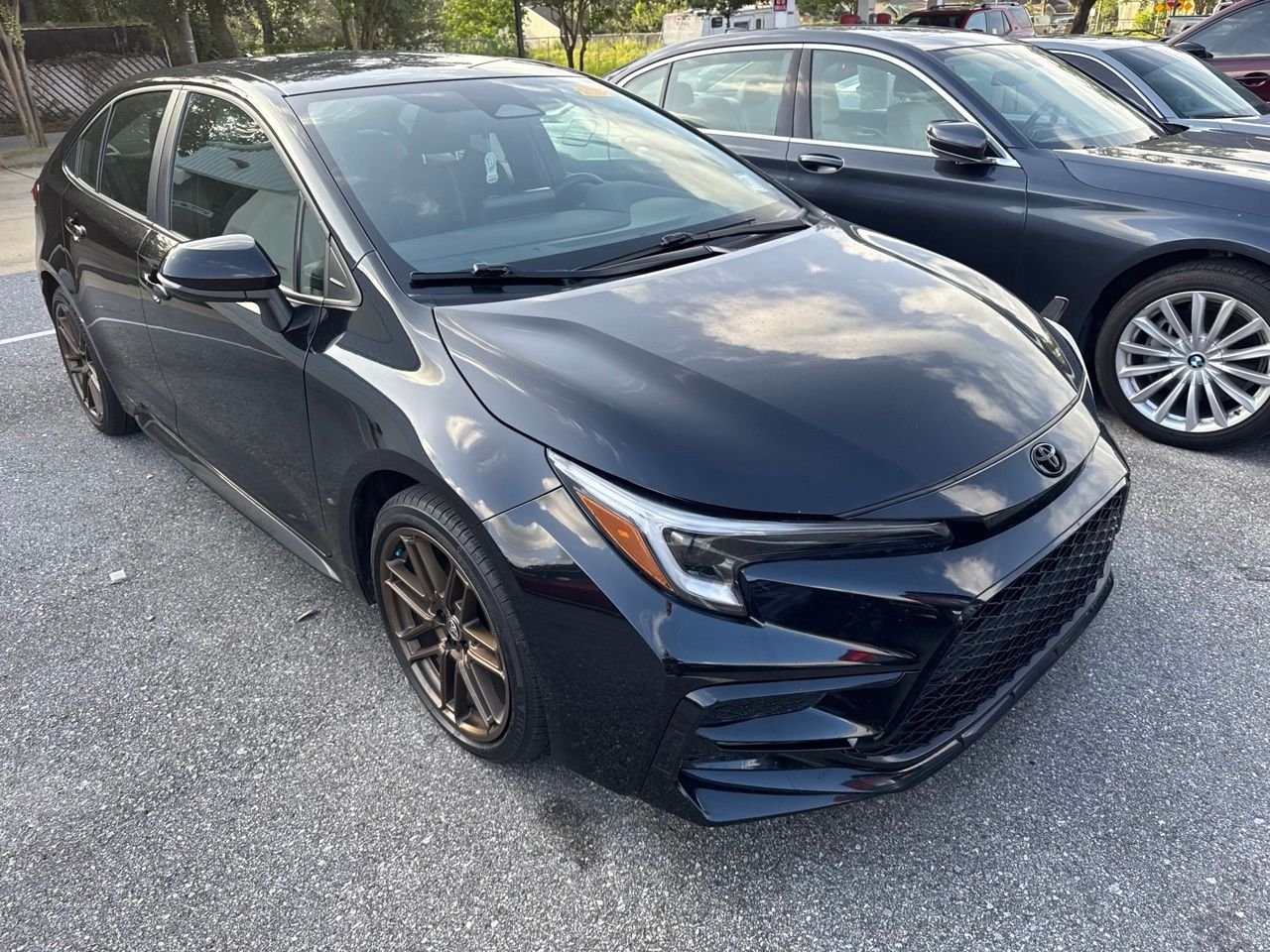 Used 2024 Black Toyota SE Nightshade image 3
