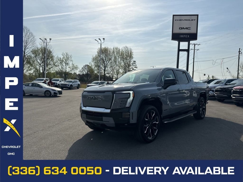 Thunderstorm Gray 2024 GMC Sierra EV Denali Edition 1 Crew Cab e4WD Pickup Truck All-Wheel Drive Automatic