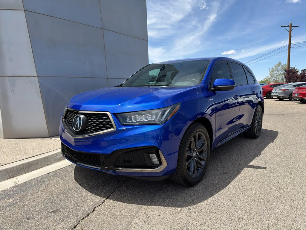 Used 2020 Apex Blue Pearl Acura SH-AWD A-Spec image 3