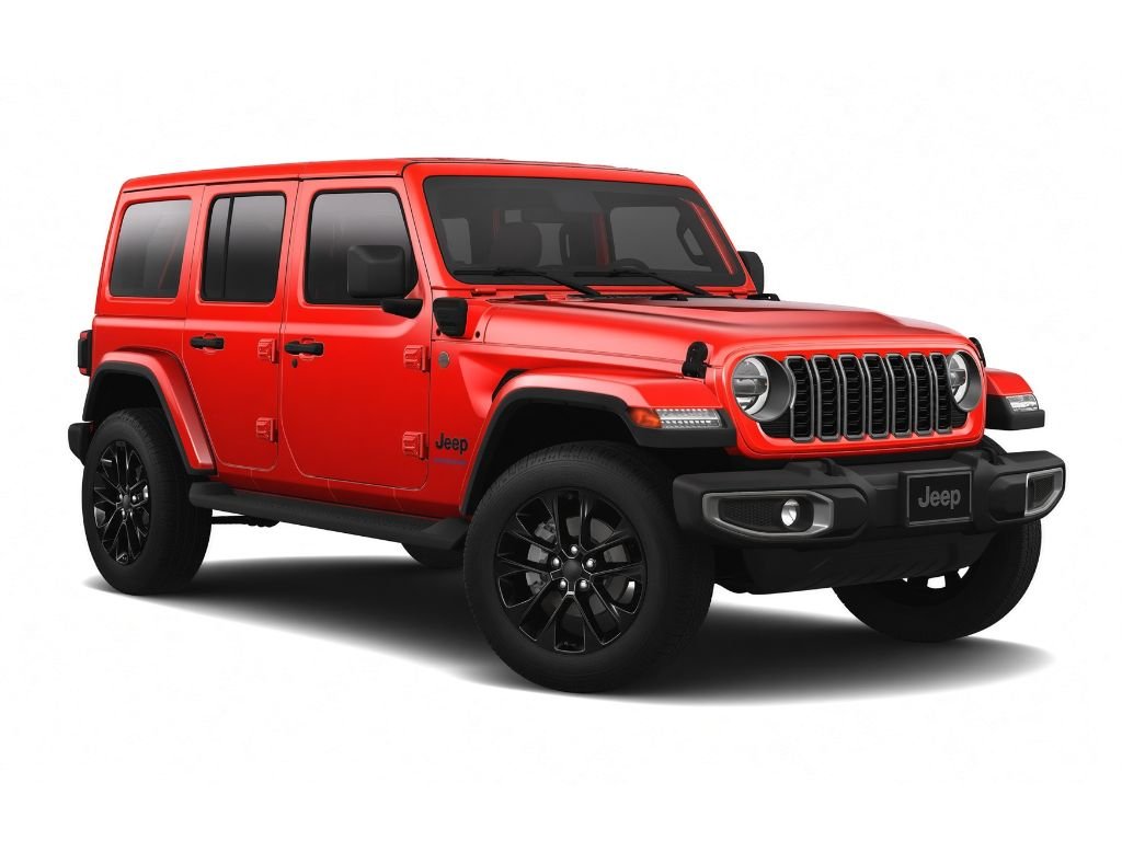 Used 2025 Firecracker Red Clearcoat Jeep Sahara image 6