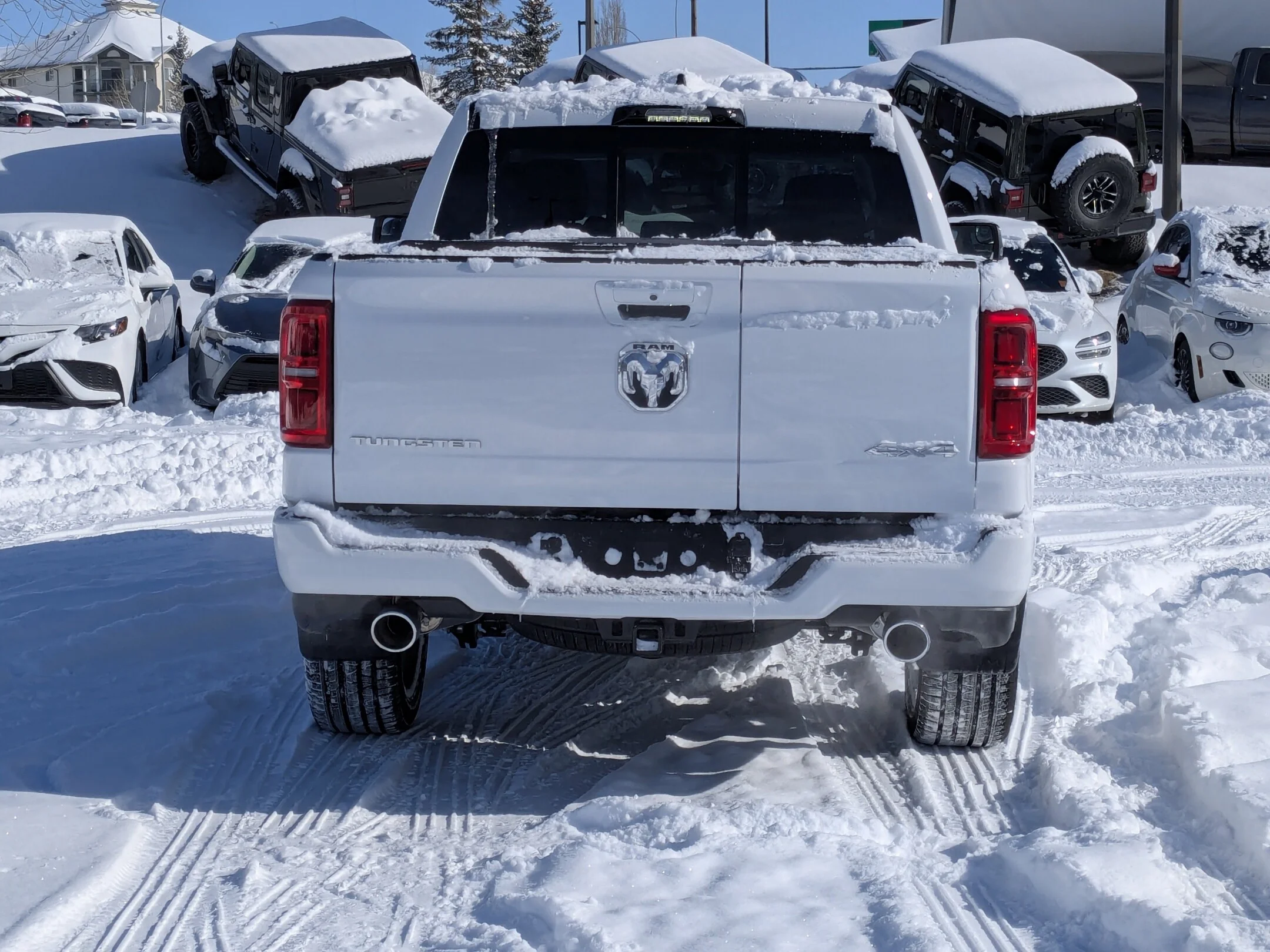 New 2026 White RAM Tungsten - - 4x4 - Massage Seats - Multi-Function Tailgate - Prem Lthr & More! image 7