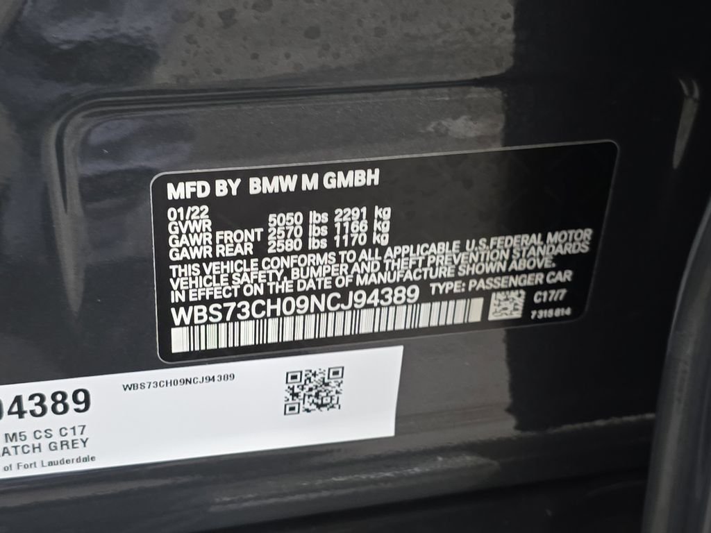 Used 2022 Gray Metallic BMW CS image 33