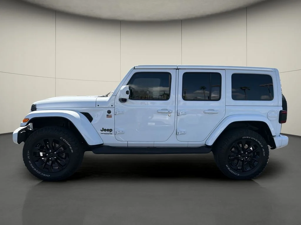 Used 2021 White Jeep Unlimited Sahara High Altitude image 4