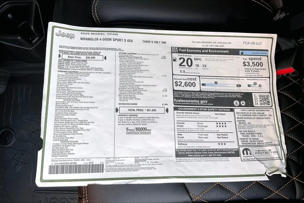 2025 Jeep Wrangler 4-Door Sport S - Photo 21