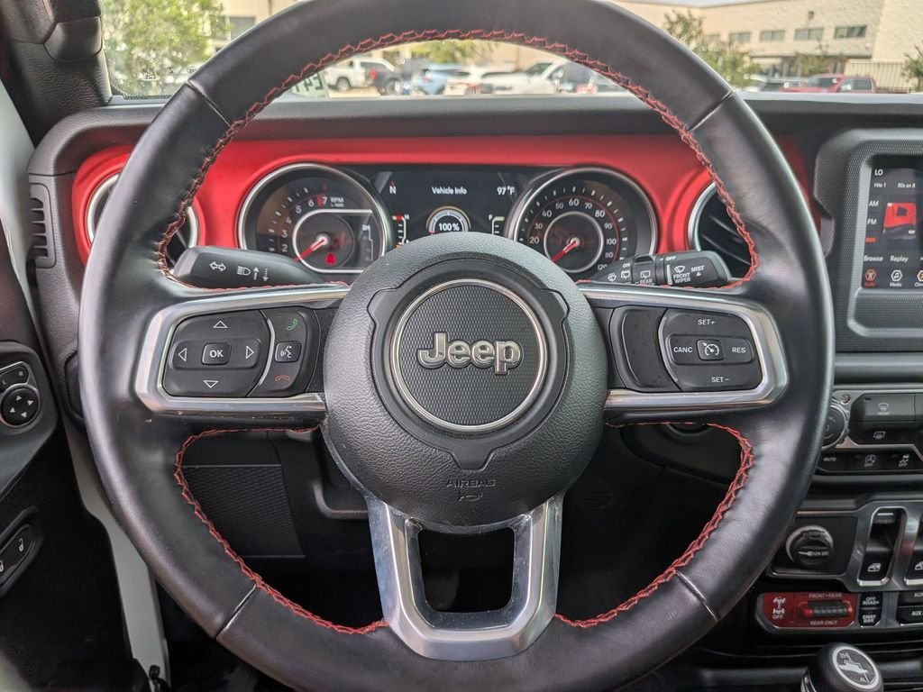 Used 2021 Bright White Clearcoat Jeep Rubicon image 14