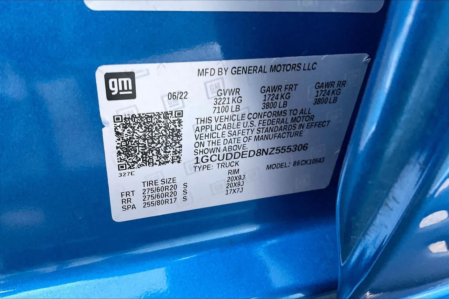 Used 2022 Glacier Blue Metallic Chevrolet LT image 34