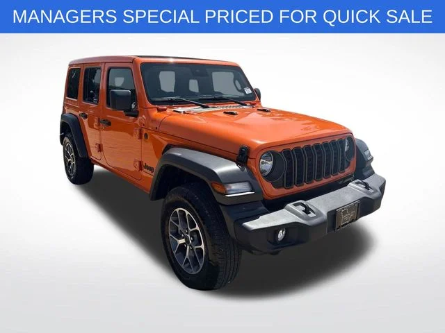 Used 2025 Orange Jeep Sport S image 1
