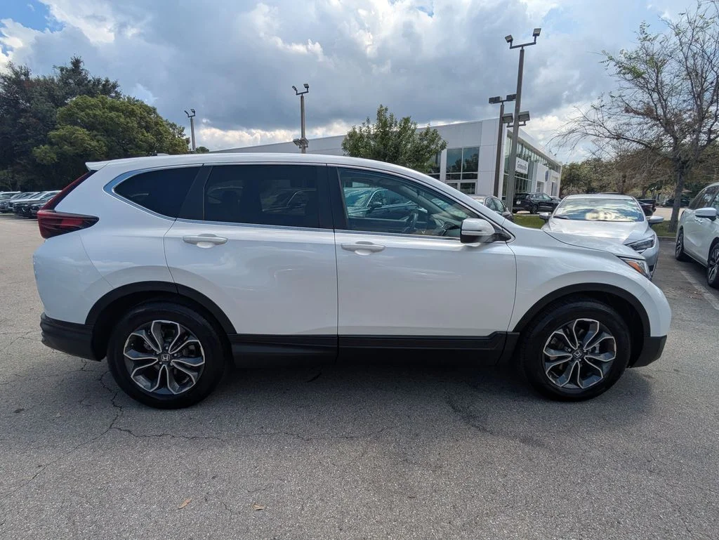 Certified Used 2022 Platinum White Pearl Honda EX image 3