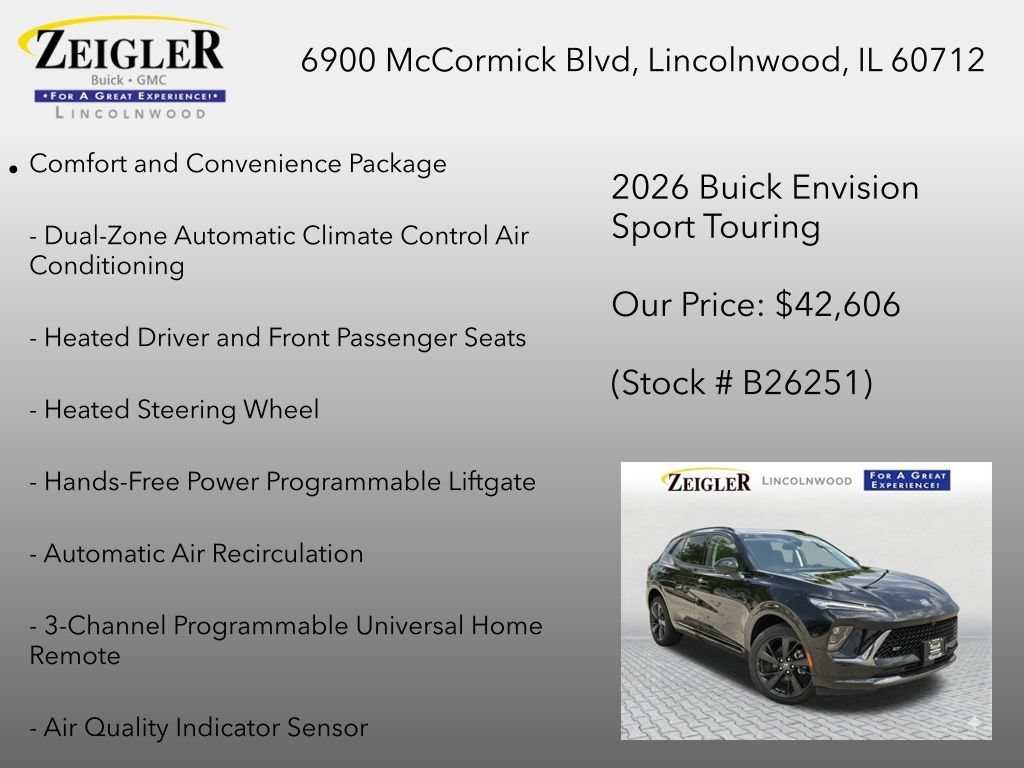 New 2026 Ebony Twilight Metallic Buick Sport Touring image 6