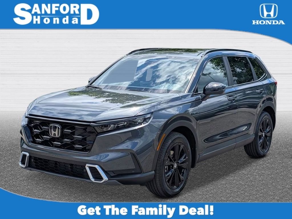 New 2026 Meteorite Gray Metallic Honda AWD Sport Touring Hybrid image 1