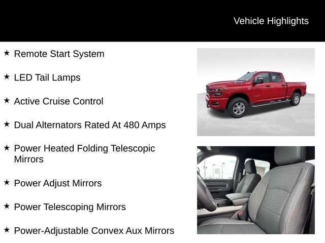 New 2026 Flame Red Clear-Coat Exterior Paint RAM Big Horn image 15