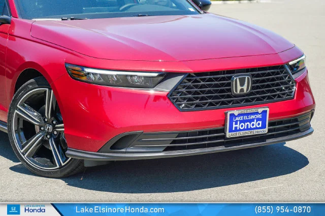 New 2026 Radiant Red Metallic Honda Sport Hybrid image 2