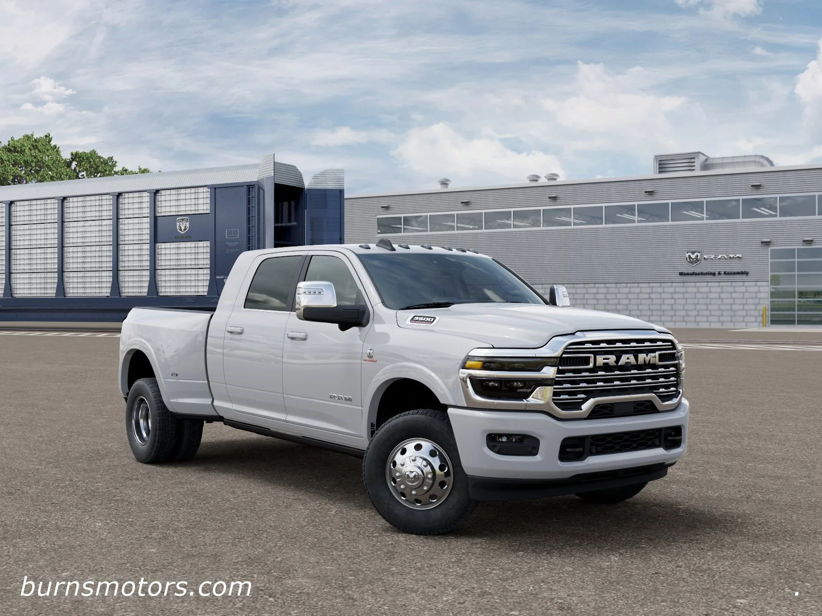 New 2026 Bright White Clear-Coat Exterior Paint RAM Longhorn Dually image 5