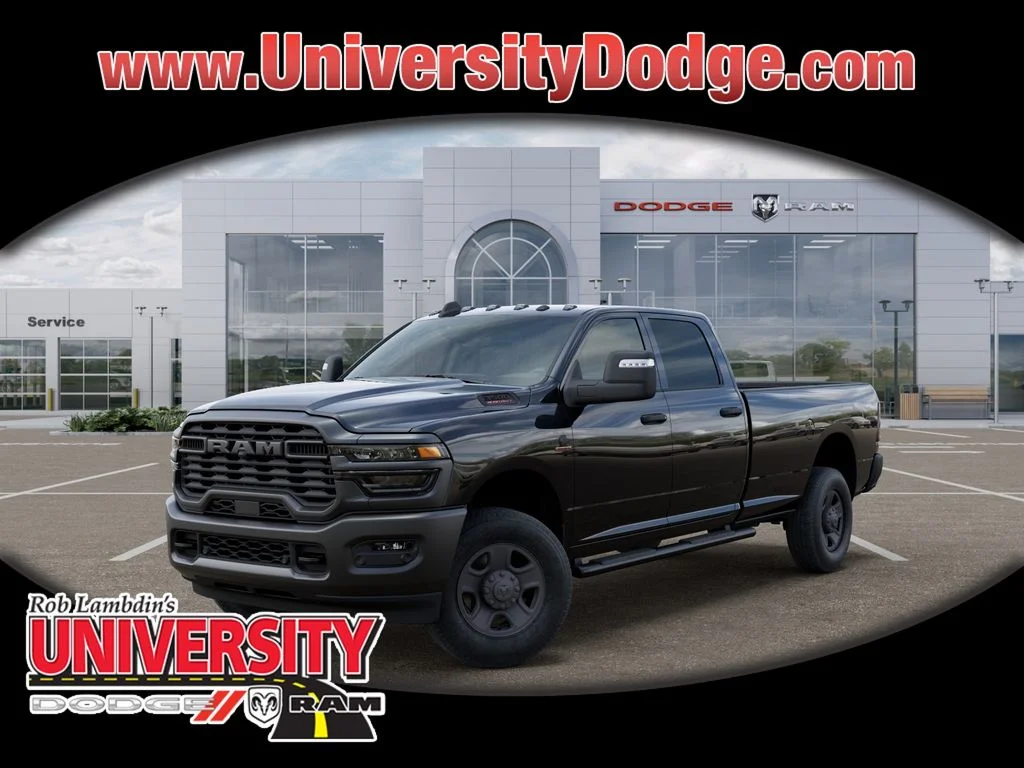 New 2026 Diamond Black Crystal Pearl-Coat Exterior Paint RAM Tradesman image 1