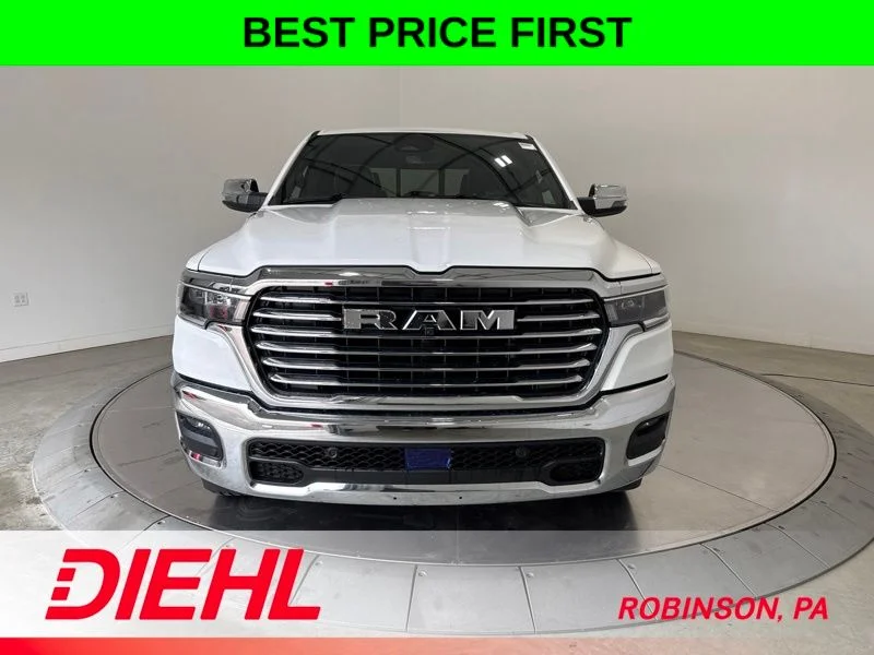 New 2026 Bright White Clear-Coat Exterior Paint RAM Laramie image 2