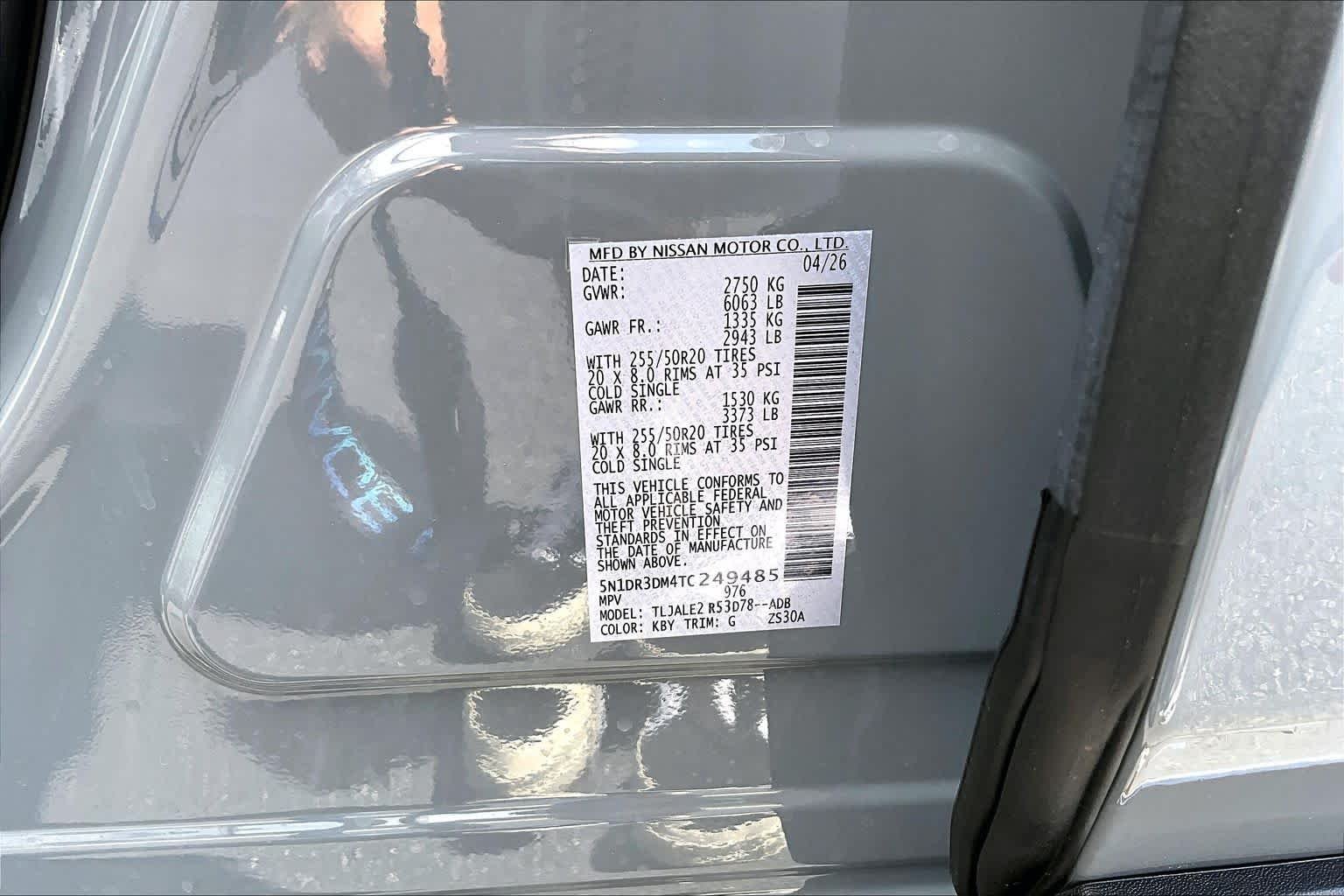 New 2026 Boulder Gray Pearl Nissan Platinum image 22