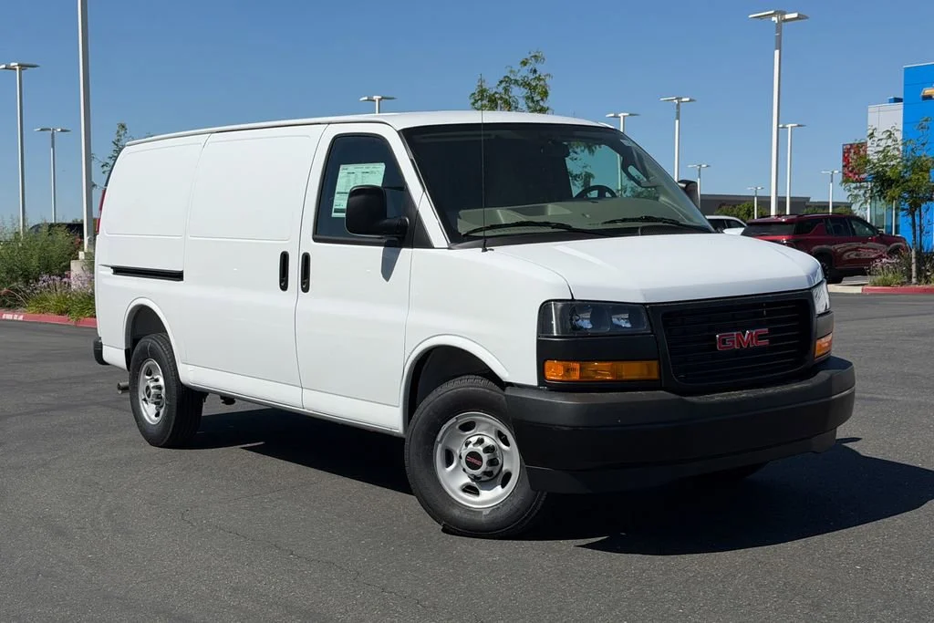 New 2026 Summit White GMC Work Van image 2