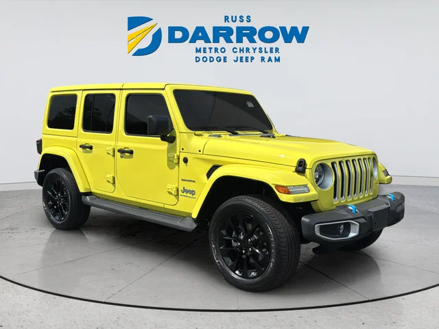 Used 2023 Yellow Jeep Sahara 4xe image 7