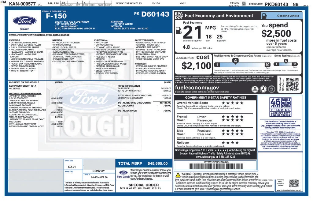 Certified Used 2023 Oxford White Ford XL image 9