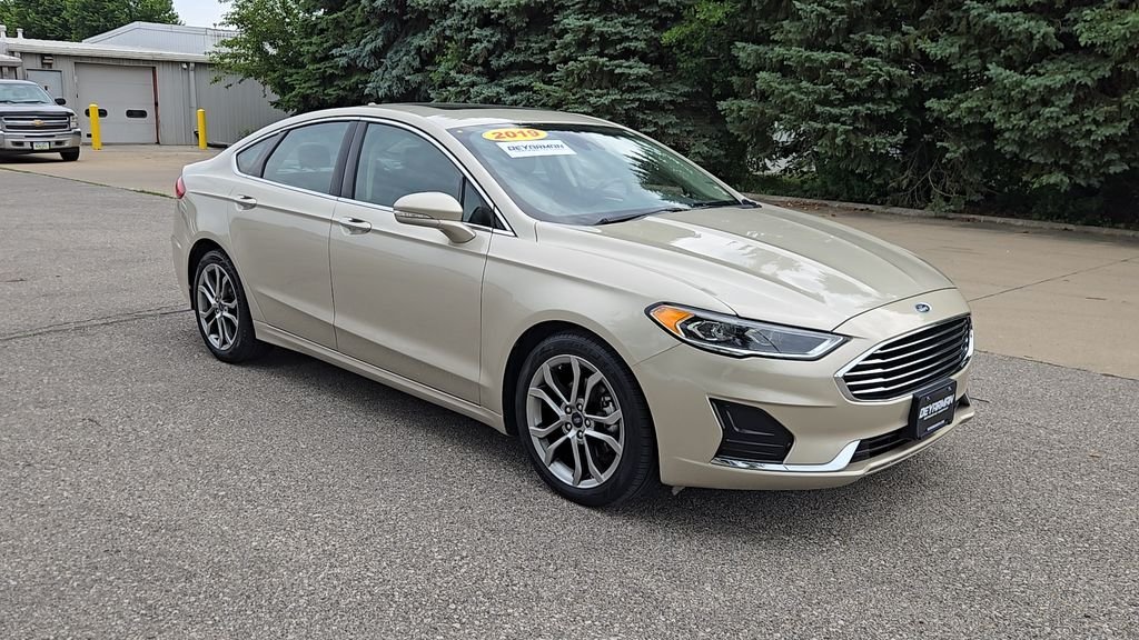 Used 2019 Ford Fusion SEL with VIN 3FA6P0CD9KR198994 for sale in Indianola, IA