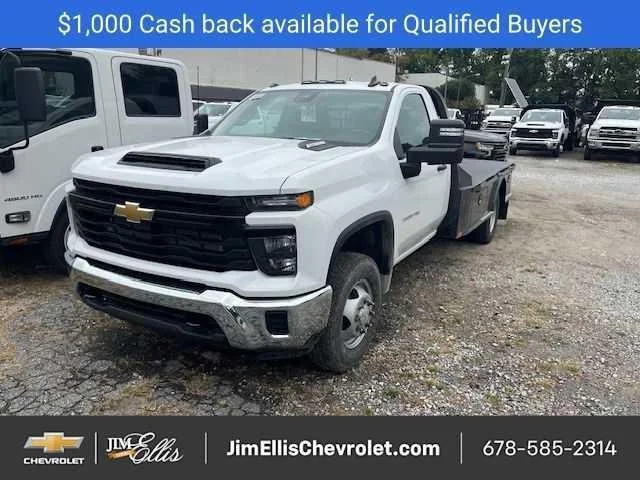 New 2025 Summit White Chevrolet Work Truck image 2