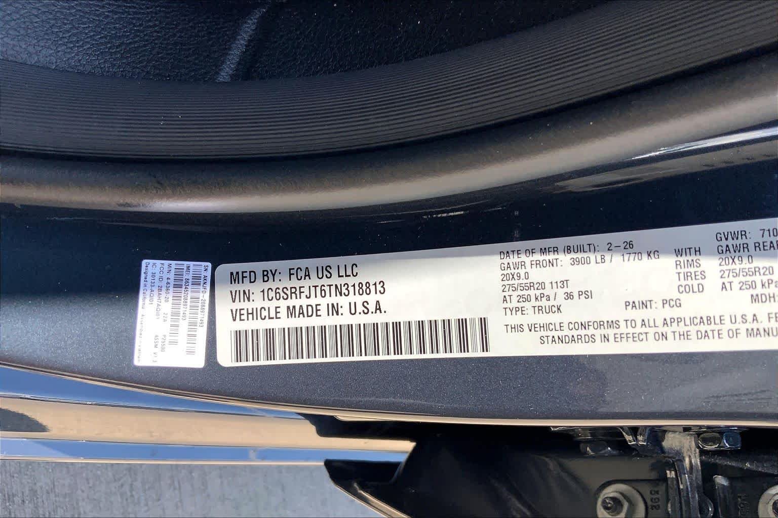 Used 2026 Forged Blue Metallic Ram Laramie image 33
