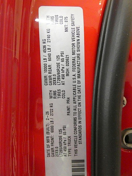 New 2026 Flame Red Clear-Coat Exterior Paint RAM Longhorn Mega Cab 6