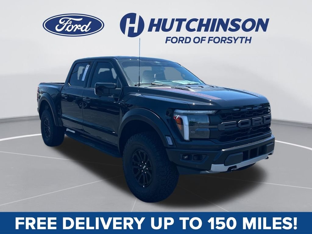 Agate Black Metallic 2026 Ford F-150 Raptor SuperCrew 4WD Pickup Truck Four-Wheel Drive