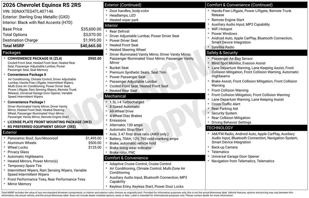 2026 Chevrolet Equinox RS - Photo 29
