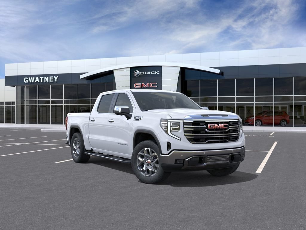 New 2026 Glacier White Tricoat GMC SLT image 1