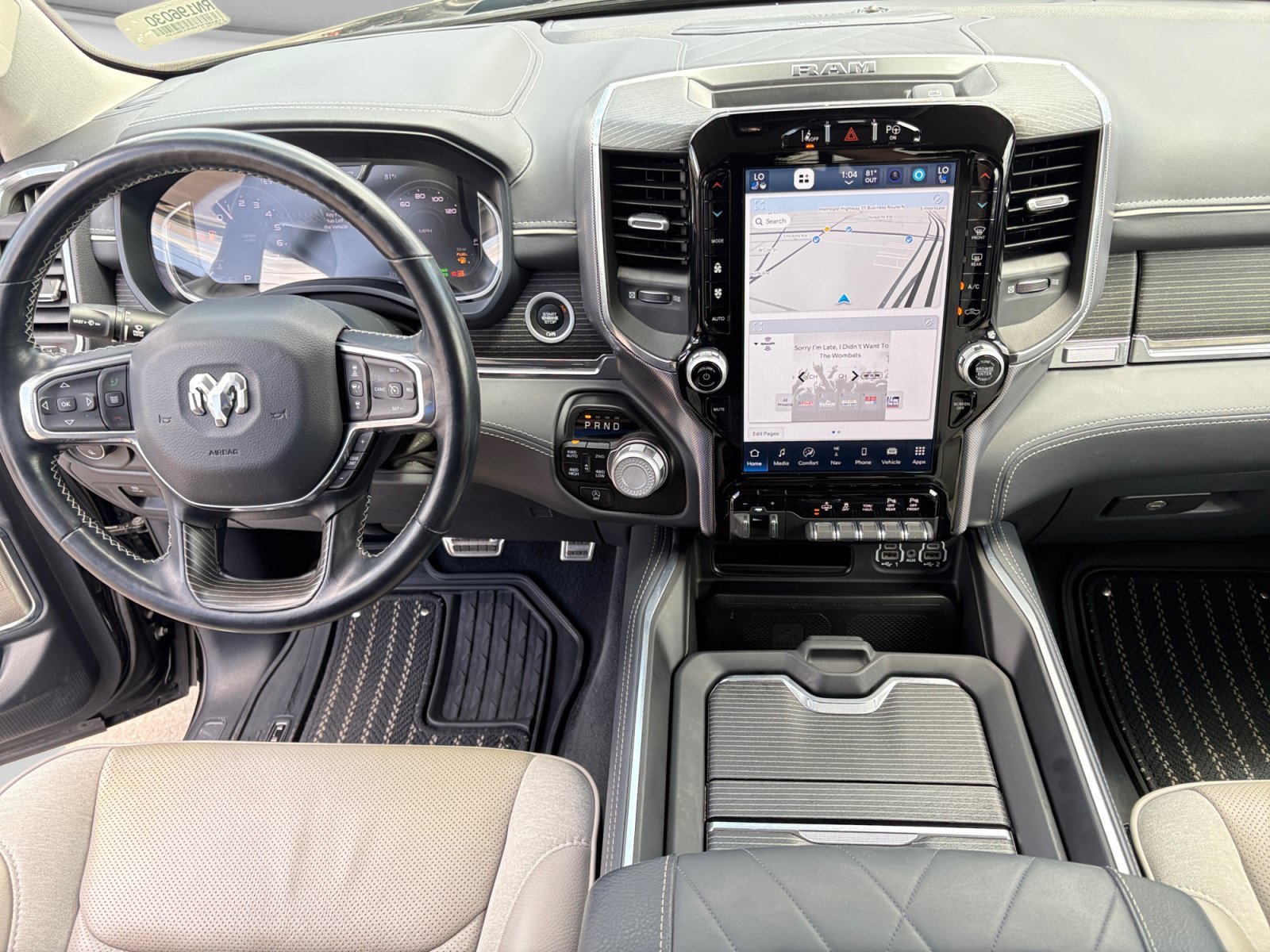 Used 2024 Diamond Black Crystal Pearlcoat Ram Limited image 12