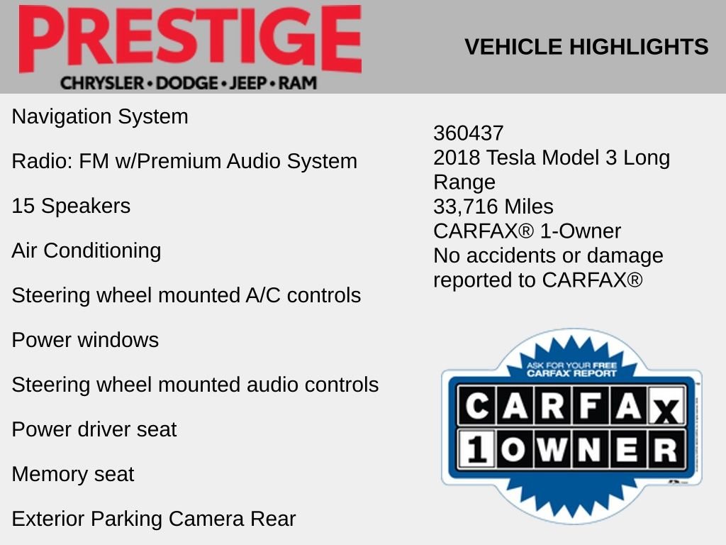 Used 2018 Tesla Model 3 Long Range Dual Motor with VIN 5YJ3E1EB1JF170594 for sale in Las Vegas, NV
