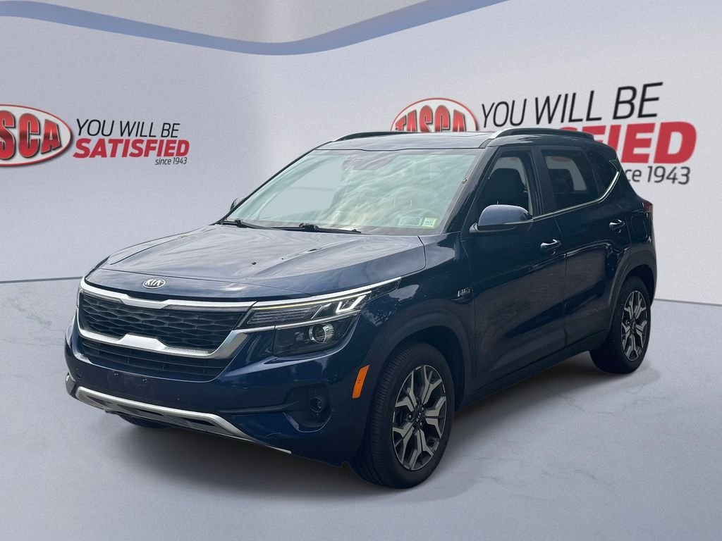 Used 2021 Blue Kia EX image 3