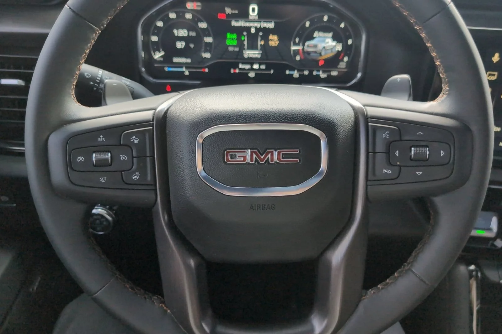 Used 2025 Thunderstorm Gray GMC AT4 image 24