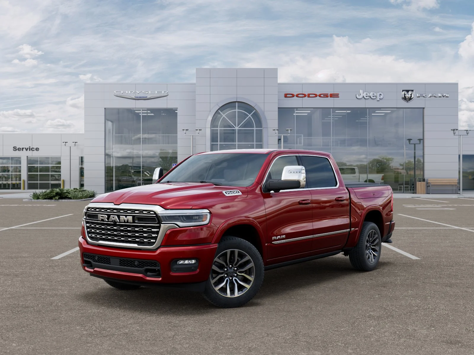 New 2026 Molten Red Pearlcoat RAM Limited image 28