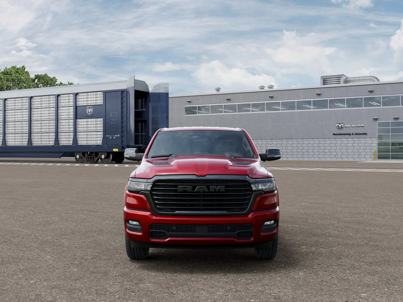 New 2026 Molten Red Pearl-Coat Exterior Paint RAM Laramie image 6